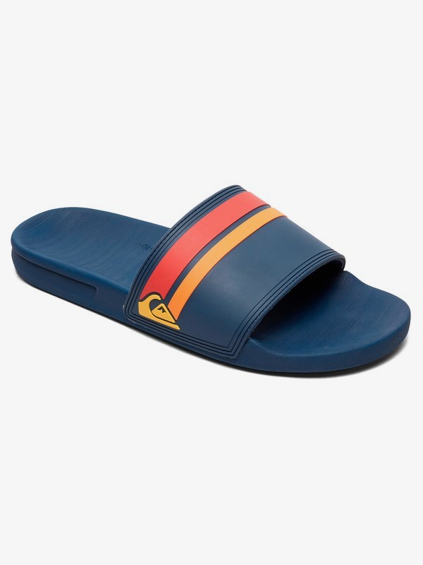 quiksilver, Rivi Slide Slider Sandals, BLUE/RED/BLUE (xbrb) 0 Rivi Slide Slider Sandals Blue AQYL100867 Quiksilver