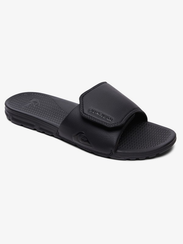 quiksilver, Shoreline Adjust Slider Sandals, SOLID BLACK (sbkm) 0 Shoreline Adjust Slider Sandals Multicolor AQYL100884 Quiksilver