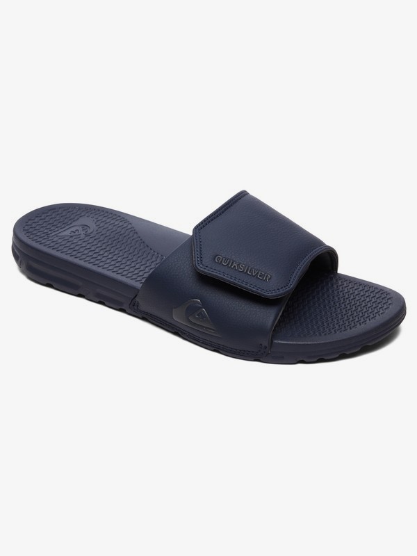 quiksilver, Shoreline Adjust - Slider Sandals, BLUE/BLUE/GREY (xbbs) 0 Shoreline Adjust - Slider Sandals Blue AQYL100884 Quiksilver