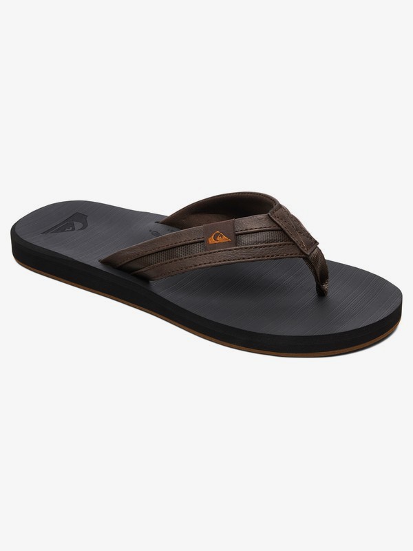 quiksilver, Carver Squish Sandals, BROWN/BLACK/BROWN (xckc) 0 Carver Squish Sandals Brown AQYL100886 Quiksilver