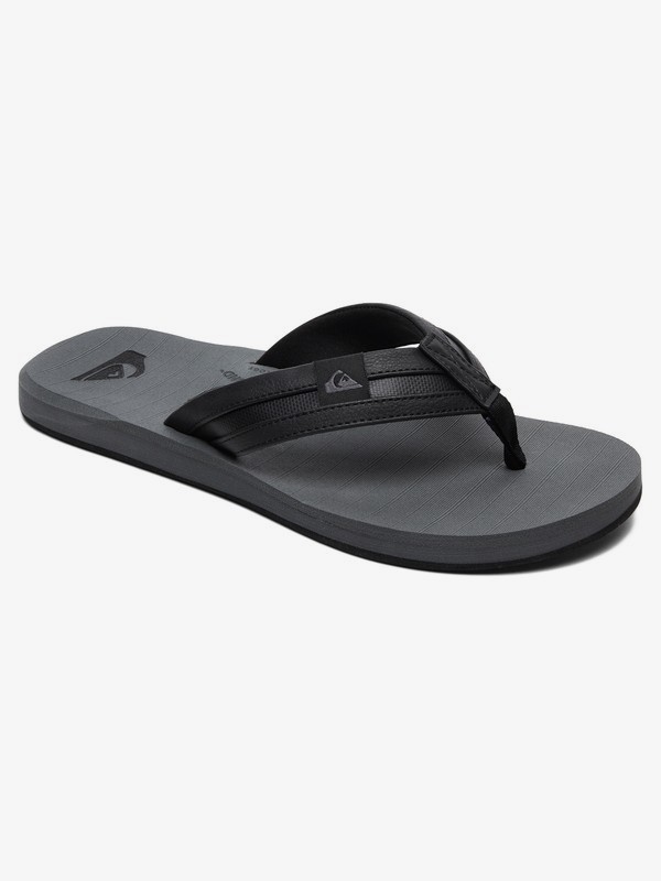 quiksilver, Carver Squish Sandals, BLACK/GREY/BLACK (xksk) 0 Carver Squish Sandals Black AQYL100886 Quiksilver