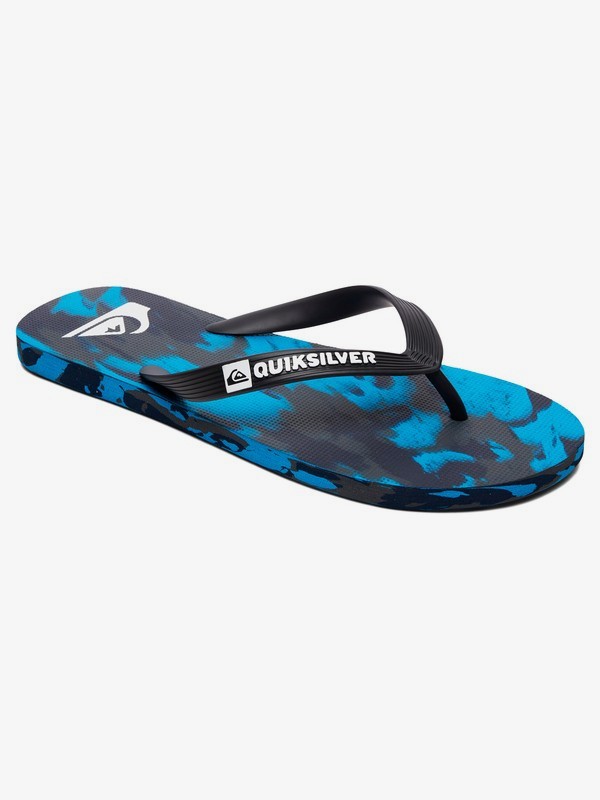 quiksilver, Molokai Marled Flip Flops, BLACK/BLUE/GREY (xkbs) 0 Molokai Marled Flip Flops Black AQYL100958 Quiksilver