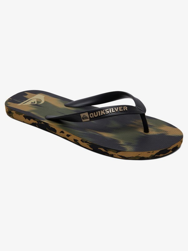 quiksilver, Molokai Marled Flip Flops, BLACK/BROWN/GREEN (xkcg) 0 Molokai Marled Flip Flops Multicolor AQYL100958 Quiksilver