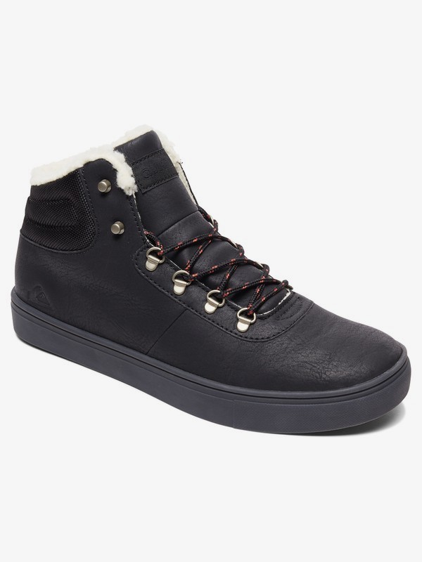 quiksilver, Jax - Water-Resistant High-Top Shoes for Men, BLACK/BLACK/BROWN (xkkc) 0 Jax - Water-Resistant High-Top Shoes for Men AQYS100022 Quiksilver