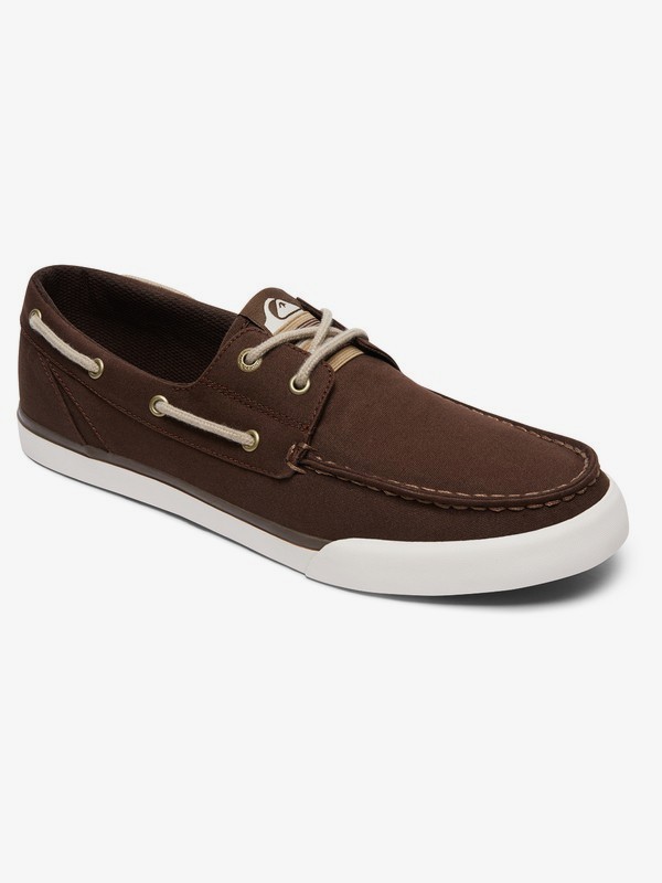 quiksilver, Spar - Deck Shoes for Men, BROWN/BROWN/WHITE (xccw) 0 Spar - Deck Shoes for Men Brown AQYS300052 Quiksilver