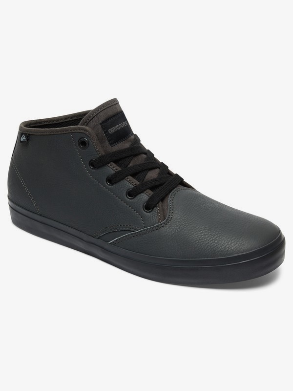 quiksilver, Shorebreak Pm - Baskets imitation cuir mi-Hautes pour Homme, GREY/GREY/BLACK (xssk) 0 Shorebreak Pm - Baskets imitation cuir mi-Hautes pour Homme AQYS300064 Quiksilver