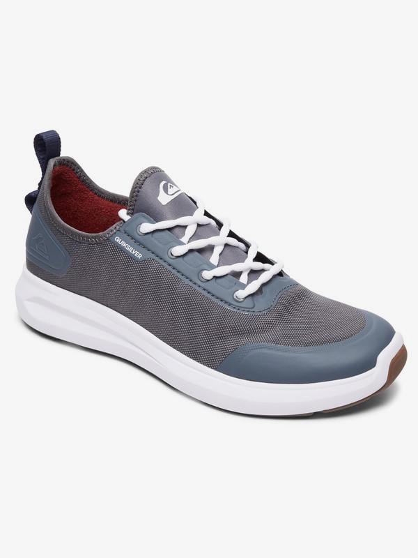 quiksilver, Layover Travel Water Resistant Shoes, GREY/GREY/WHITE (xssw) 0 Layover Travel Water Resistant Shoes Grey AQYS700045 Quiksilver