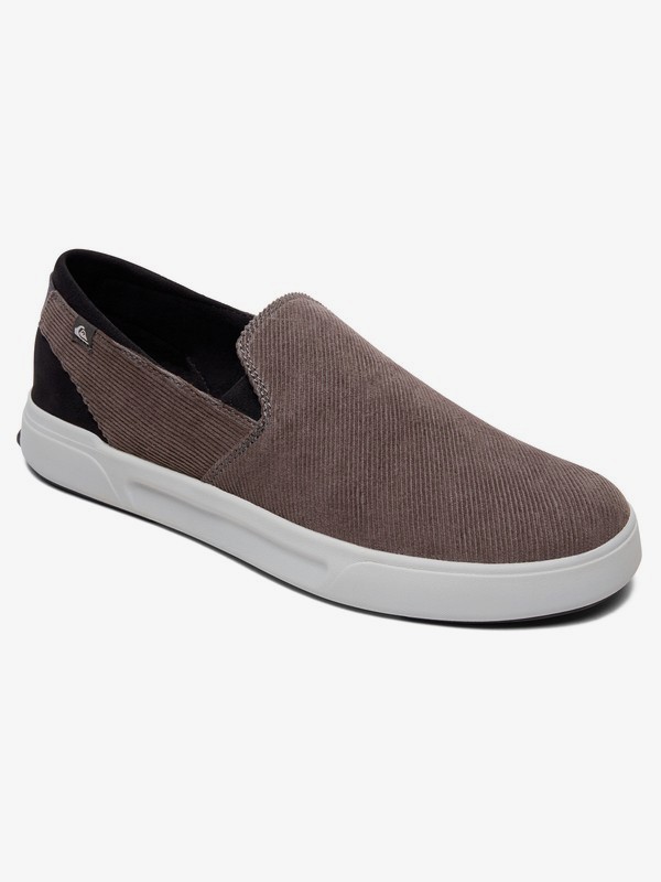 quiksilver, Surf Check Premium Slip-On Shoes, GREY/BLACK/GREY (xsks) 0 Surf Check Premium Slip-On Shoes Grey AQYS700054 Quiksilver