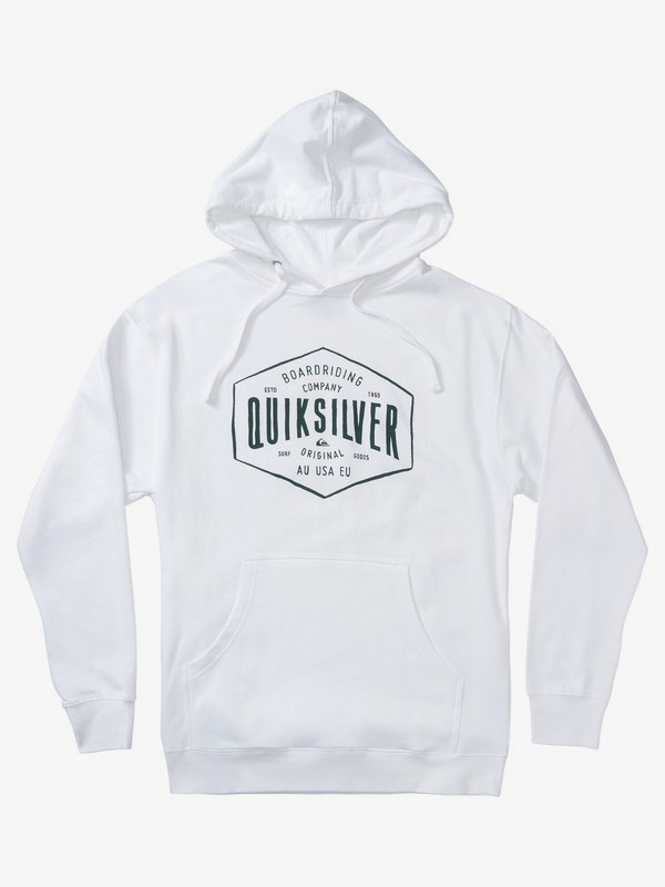 quiksilver, Blackies Hoodie for Men, WHITE (wbb0) 0 Blackies Hoodie for Men White AQYSF03048 Quiksilver