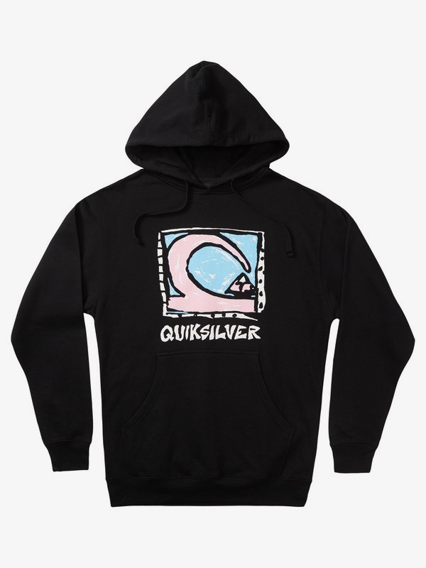 quiksilver, Dens Way Hoodie for Men, BLACK (kvj0) 0 Dens Way Hoodie for Men Black AQYSF03050 Quiksilver