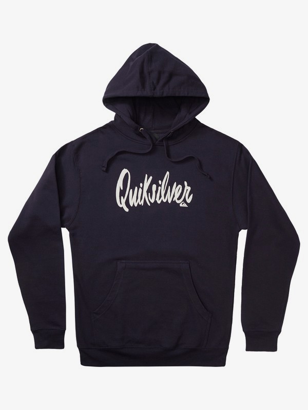 quiksilver, Script Hoodie for Men, NAVY (ktp0) 0 Script Hoodie for Men Black AQYSF03055 Quiksilver
