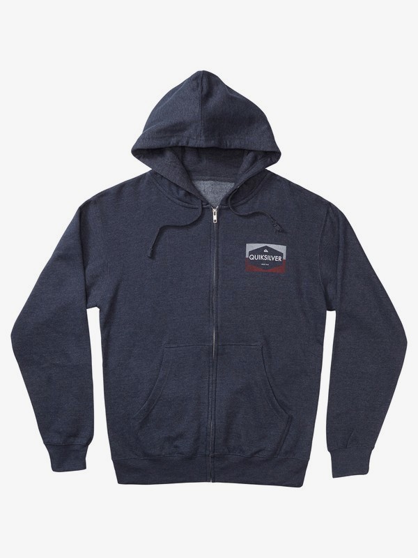 quiksilver, Star Factory Zip-Up Hoodie for Men, NAVY HEATHER (ktwh) 0 Star Factory Zip-Up Hoodie for Men Black AQYSF03059 Quiksilver