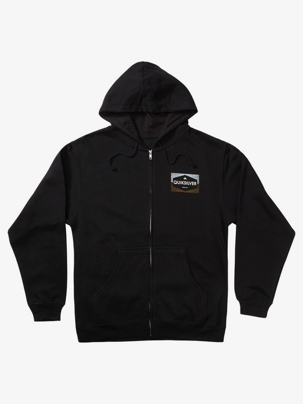 quiksilver, Star Factory Zip-Up Hoodie for Men, BLACK (kvj0) 0 Star Factory Zip-Up Hoodie for Men Black AQYSF03059 Quiksilver