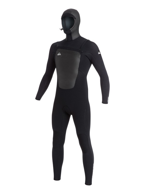 quiksilver, Syncro 5/4/3mm Hooded Chest Zip Wetsuit, BLACK (kvd0) 0 Syncro 5/4/3mm Hooded Chest Zip Wetsuit AQYW203004 Quiksilver