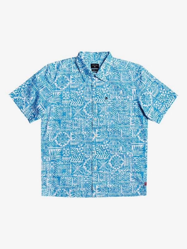 quiksilver, HI Hyper Printed Short Sleeve Shirt, HIHYPERWHITE (wbb1) 0 HI Hyper Printed Short Sleeve Shirt White AQYWT03202 Quiksilver