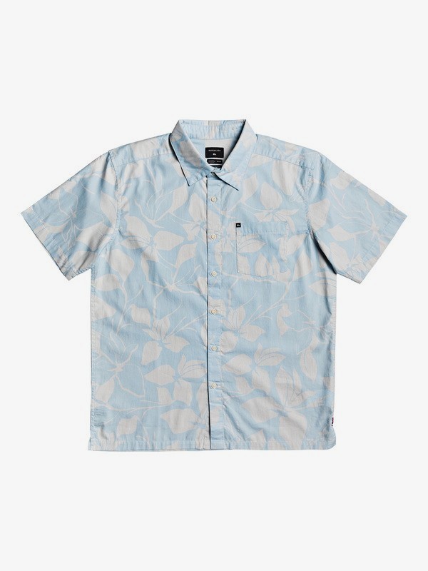quiksilver, HI Makala Printed Short Sleeve Shirt, HIMAKALAWHITE (wbb1) 0 HI Makala Printed Short Sleeve Shirt White AQYWT03203 Quiksilver