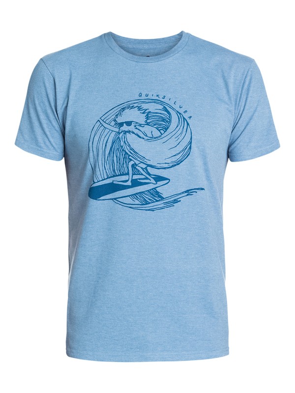 quiksilver, Asfar Modern Fit T-Shirt, BLUESTONE HEATHER (bzjh) 0 Asfar Modern Fit T-Shirt AQYZT03212 Quiksilver