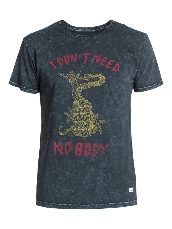 quiksilver, Nobody T-Shirt, TARMAC (kta0) 0 Nobody T-Shirt AQYZT03354 Quiksilver