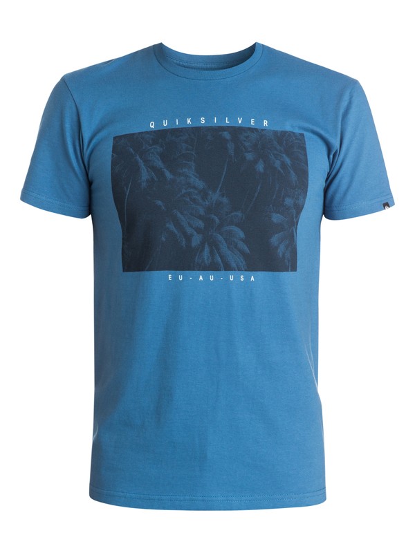 quiksilver, Palm Pop Tee, FEDERAL BLUE (bnc0) 0 Palm Pop Tee AQYZT03421 Quiksilver
