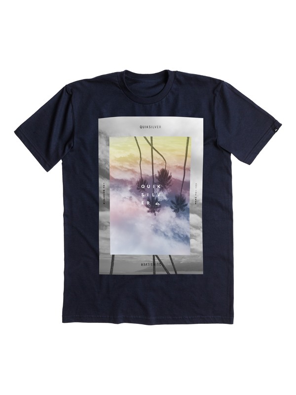 quiksilver, Dark Palms Tee, NAVY BLAZER (byj0) 0 Dark Palms Tee AQYZT03794 Quiksilver