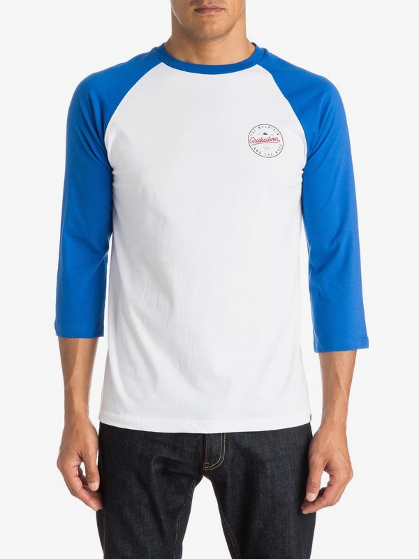quiksilver, Scriptville Modern Fit Raglan Tee, TURKISH SEA (bqs0) 0 Scriptville Modern Fit Raglan Tee AQYZT03964 Quiksilver