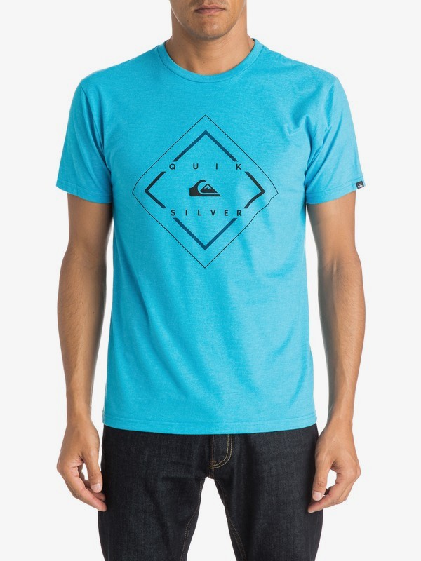quiksilver, D Day - T-Shirt, DIVA BLUE HEATHER (bneh) 0 D Day - T-Shirt AQYZT03993 Quiksilver