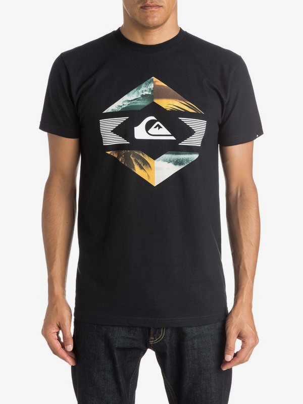 quiksilver, Split Photos - T-Shirt, BLACK (kvj0) 0 Split Photos - T-Shirt AQYZT04012 Quiksilver