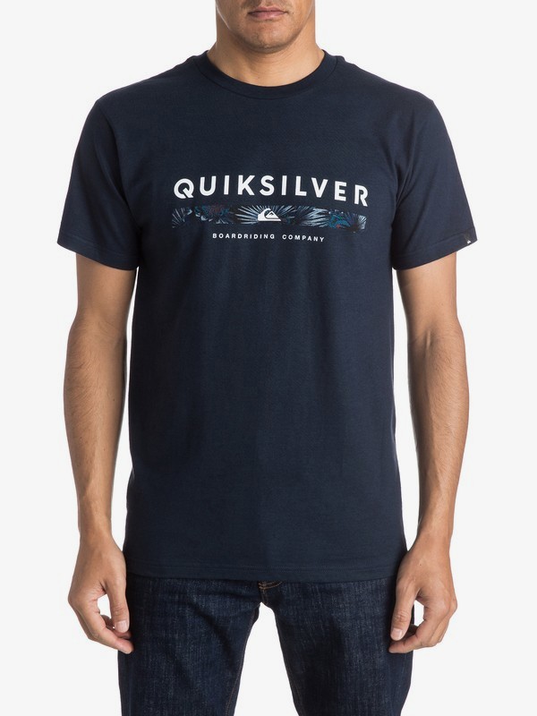 quiksilver, Under Score Tee, NAVY BLAZER (byj0) 0 Under Score Tee AQYZT04095 Quiksilver
