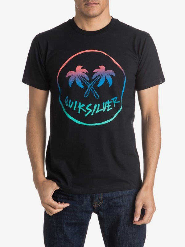 quiksilver, Joker Palms Tee, BLACK (kvj0) 0 Joker Palms Tee AQYZT04101 Quiksilver