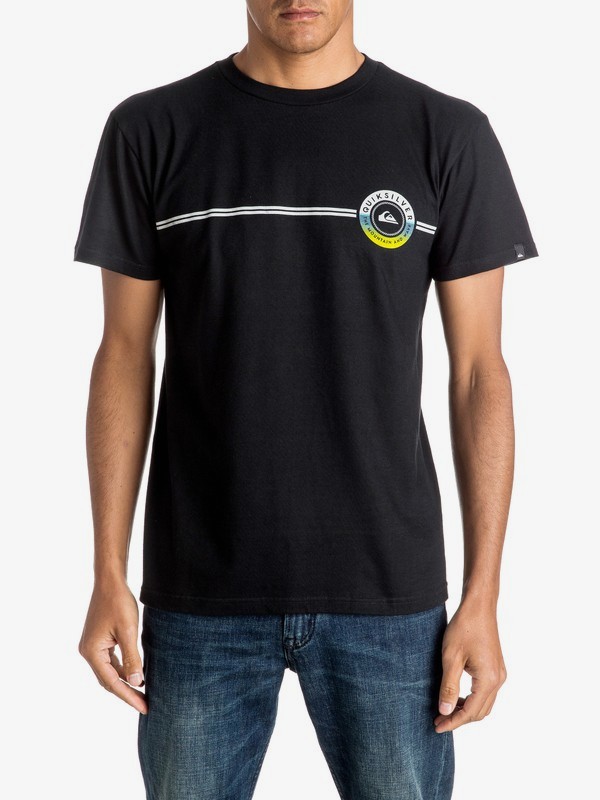 quiksilver, Golden Lines - T-Shirt, BLACK (kvj0) 0 Golden Lines - T-Shirt AQYZT04404 Quiksilver