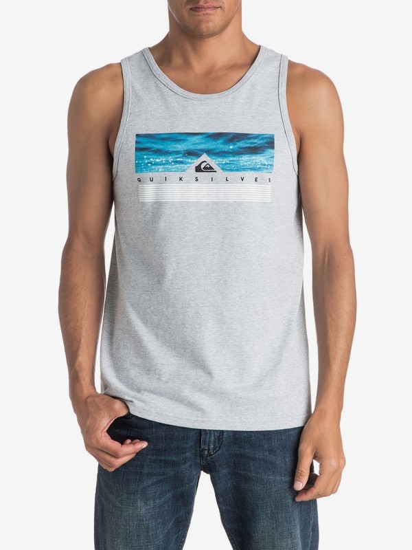 quiksilver, Camiseta Tipo Tank Jungle Box, ATHLETIC HEATHER (sgrh) 0 Camiseta Tipo Tank Jungle Box AQYZT04458 Quiksilver