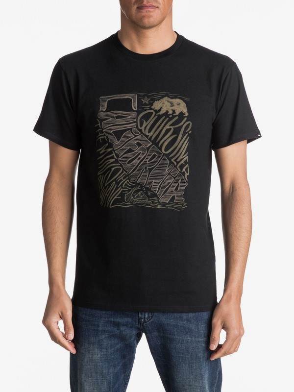 quiksilver, Cali Coast - T-Shirt, BLACK (kvj0) 0 Cali Coast - T-Shirt AQYZT04588 Quiksilver