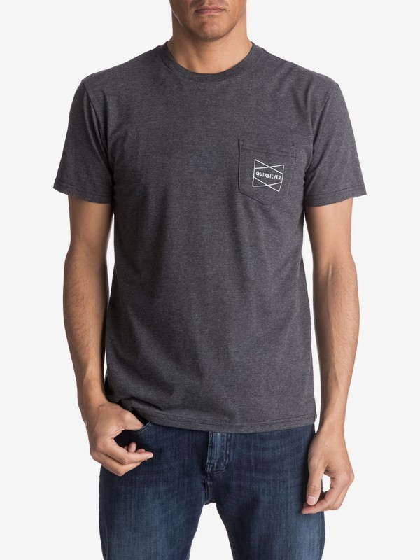 quiksilver, Mod Com Tee, CHARCOAL HEATHER (ktah) 0 Mod Com Tee AQYZT04762 Quiksilver