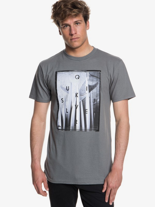 quiksilver, Quiver Central Tee, QUIET SHADE (kze0) 0 Quiver Central Tee Black AQYZT05543 Quiksilver