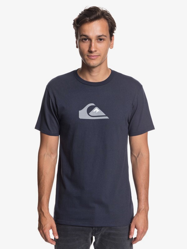 quiksilver, Comp Logo Tee, BLUE NIGHTS (btk0) 0 Comp Logo Tee Blue AQYZT05756 Quiksilver