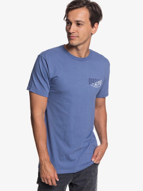 quiksilver, Doing Fine Tee, BIJOU BLUE (bng0) 0 Doing Fine Tee AQYZT05761 Quiksilver