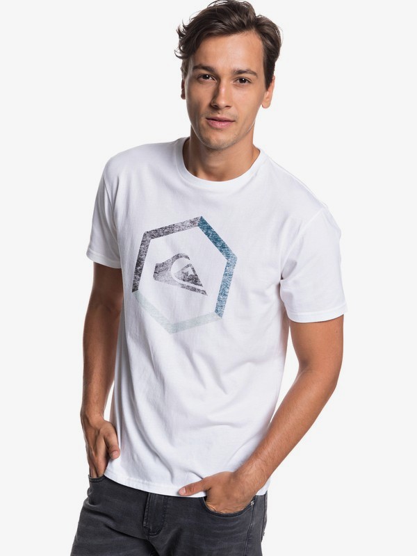 quiksilver, MultiHex Tee, WHITE (wbb0) 0 MultiHex Tee White AQYZT05771 Quiksilver