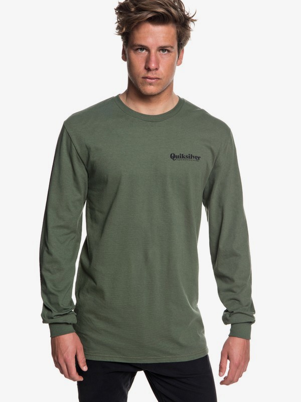 quiksilver, Fineline Long Sleeve Tee, THYME (cqy0) 0 Fineline Long Sleeve Tee AQYZT05780 Quiksilver