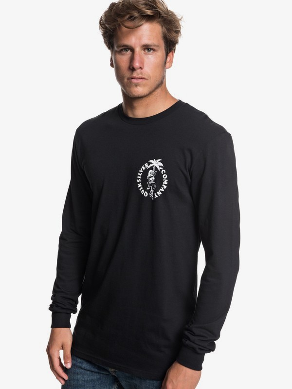 quiksilver, Diagoji Lies Long Sleeve Tee, BLACK (kvj0) 0 Diagoji Lies Long Sleeve Tee AQYZT05781 Quiksilver