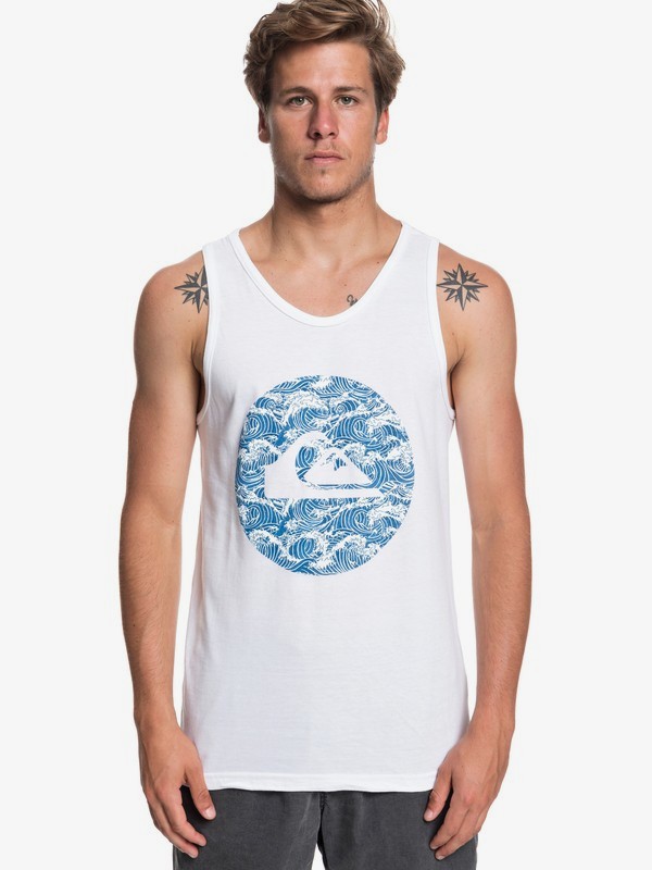 quiksilver, Oriental Circle Tee, WHITE (wbb0) 0 Oriental Circle Tee White AQYZT05788 Quiksilver