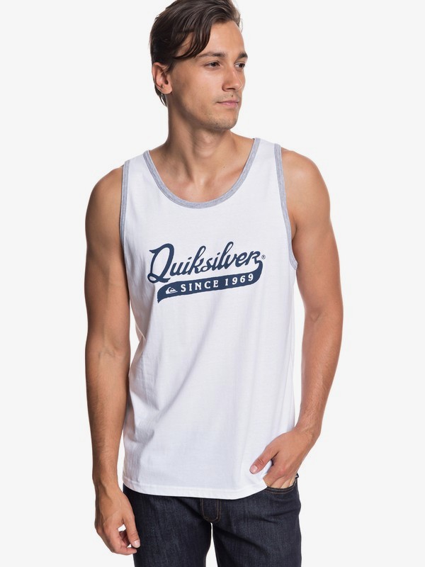 quiksilver, Edgy Tank, WHITE (wbb0) 0 Edgy Tank White AQYZT05791 Quiksilver