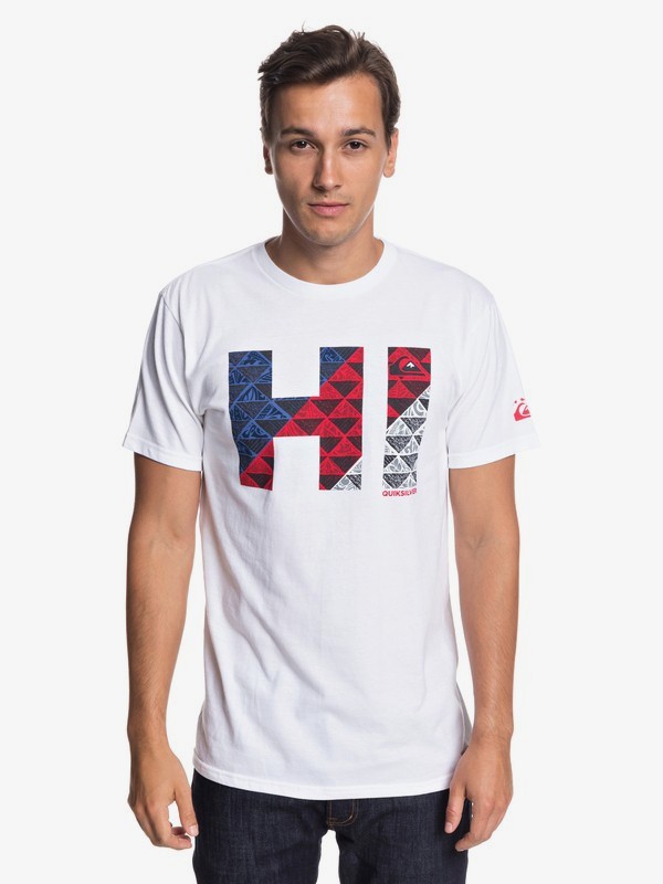 quiksilver, Hawaii Hi Tee, WHITE (wbb0) 0 Hawaii Hi Tee White AQYZT05797 Quiksilver