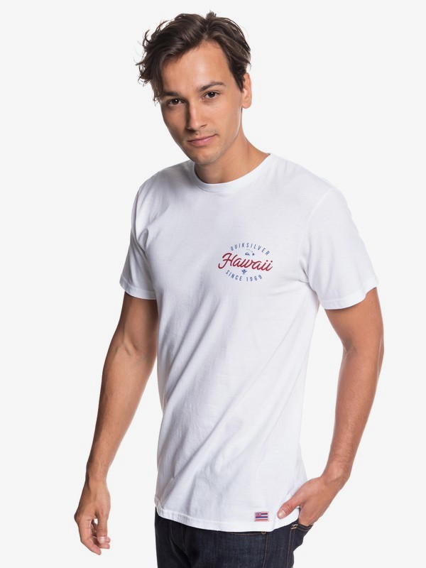 quiksilver, Hawaii Store Front Tee, WHITE (wbb0) 0 Hawaii Store Front Tee White AQYZT05798 Quiksilver