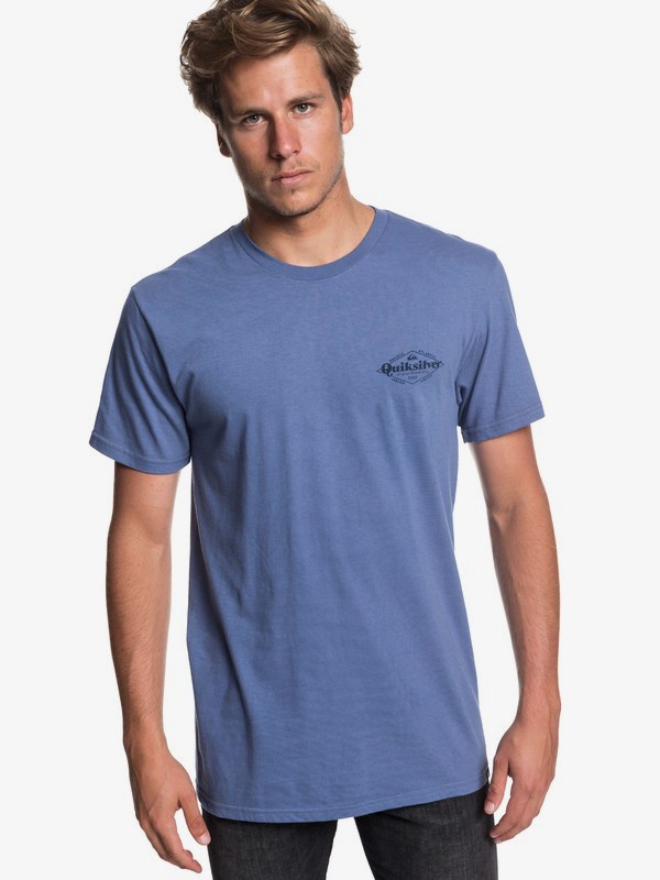 quiksilver, Kyoto Halls Tee, BIJOU BLUE (bng0) 0 Kyoto Halls Tee Blue AQYZT05831 Quiksilver