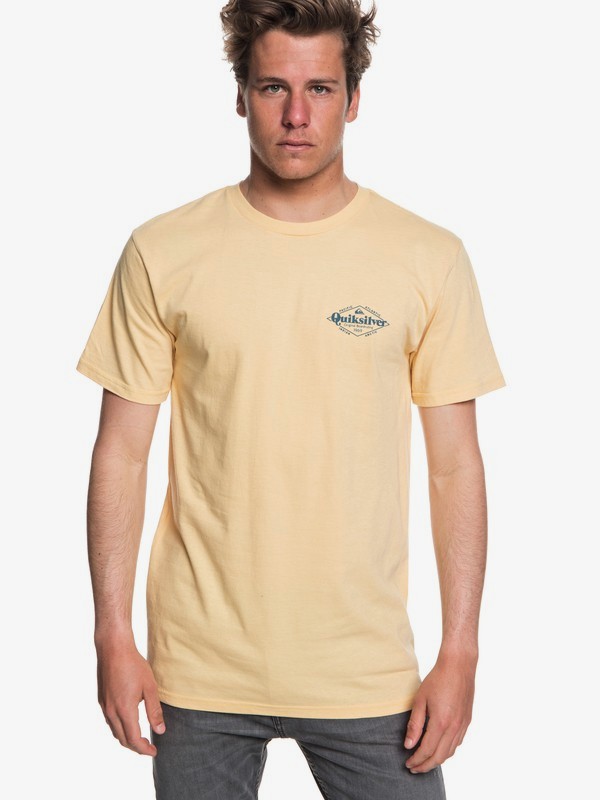 quiksilver, Kyoto Halls Tee, SAHARA SUN (ygd0) 0 Kyoto Halls Tee Yellow AQYZT05831 Quiksilver