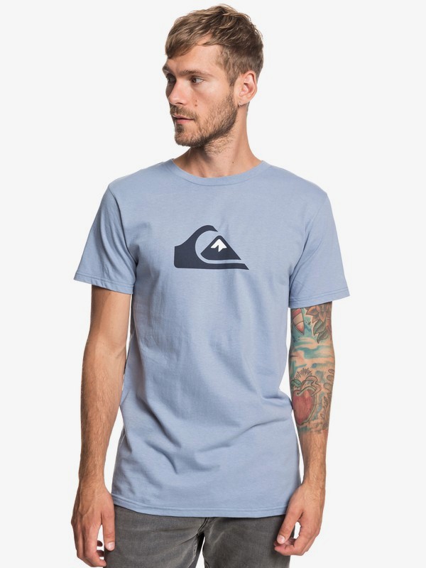 quiksilver, MW Logo Tee, STONE WASH (bkj0) 0 MW Logo Tee Blue AQYZT05910 Quiksilver