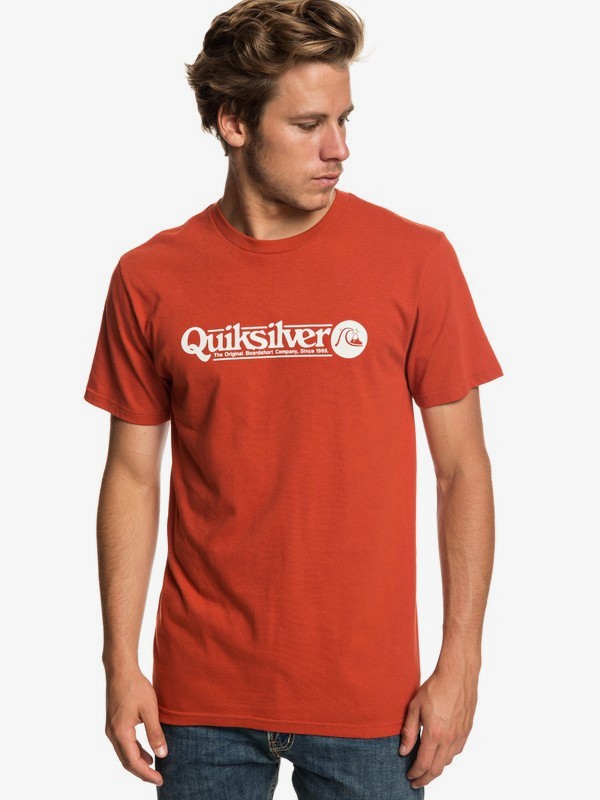 quiksilver, Art Tickle Tee, BRICK RED (rqn0) 0 Art Tickle Tee Red AQYZT05911 Quiksilver