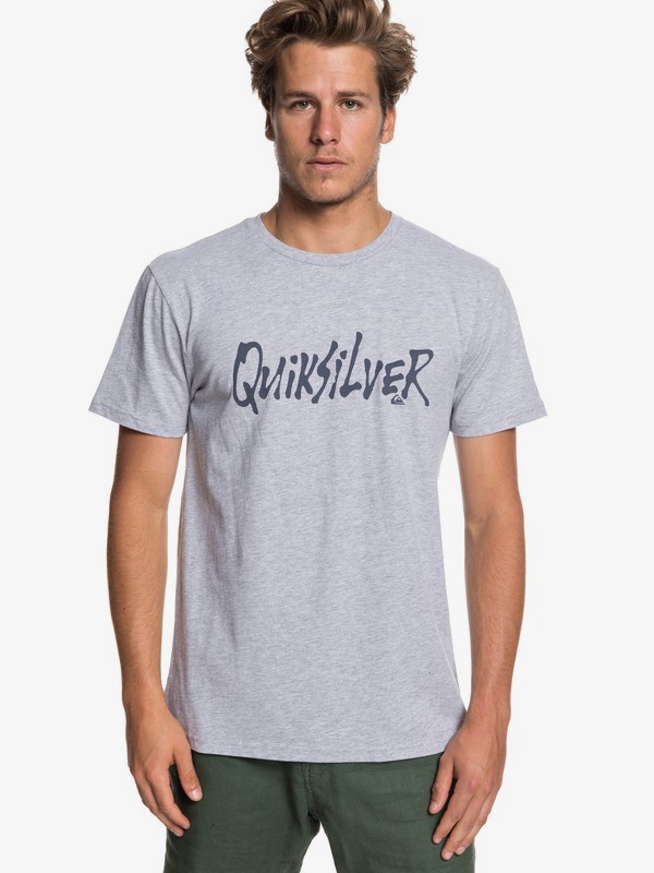 quiksilver, Scriptual Tee, ATHLETIC HEATHER (sgrh) 0 Scriptual Tee Grey AQYZT05926 Quiksilver