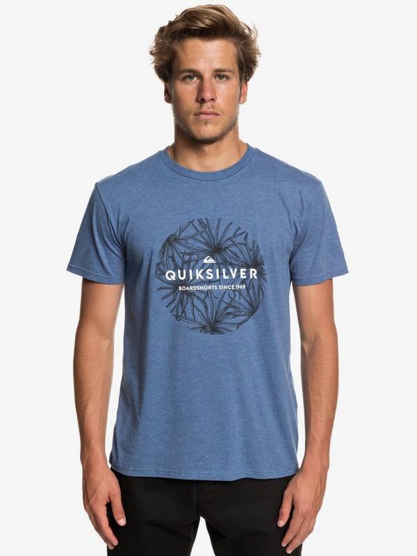 quiksilver, Classic Bob Tee, BIJOU BLUE HEATHER (bngh) 0 Classic Bob Tee Blue AQYZT05927 Quiksilver