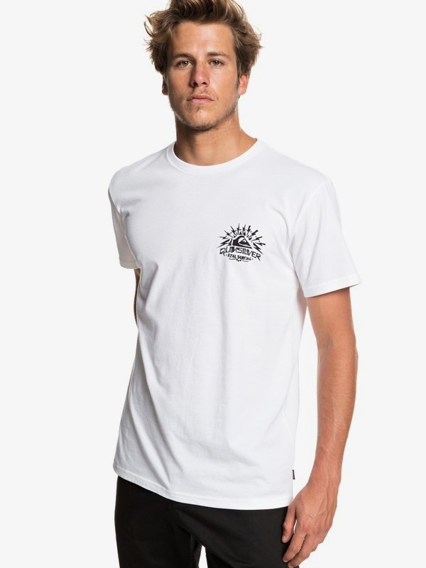 quiksilver, Blast Off Tee, WHITE (wbb0) 0 Blast Off Tee White AQYZT05930 Quiksilver